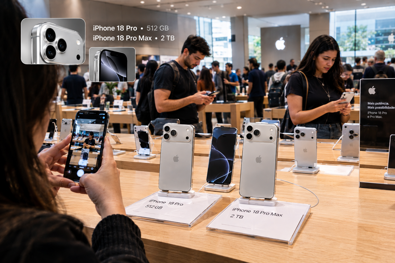 iPhone 18 Pro e iPhone 18 Pro Max: preço e câmeras