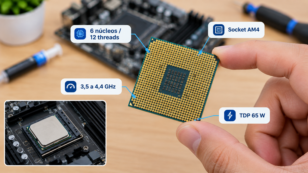 processador Ryzen 5 5600 para montar um PC gamer barato